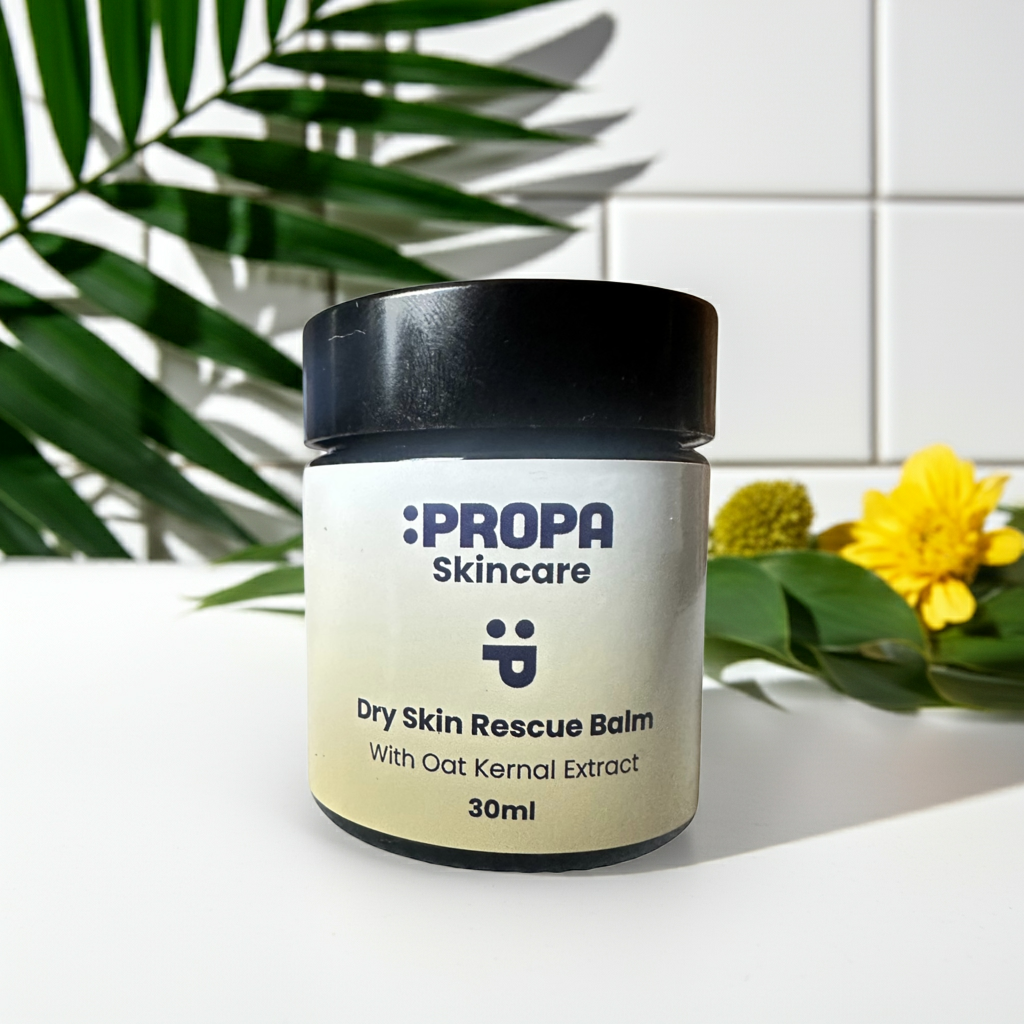 Dry Skin Rescue Balm with oat kernal extract and blue tansy essential oil  Propa Skincare