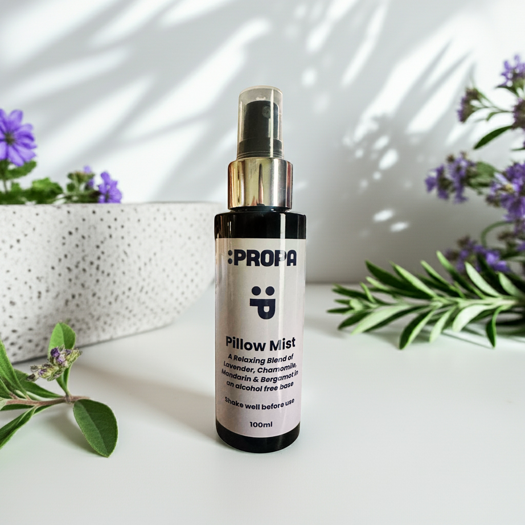 Soothing & relaxing Pillow Mist with lavender, chamomile, bergamot & mandarin  - Propa Skincare