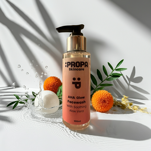 AHA Glow Aloe Vera Facewash, freshly scented with Bergamot essential oil - Propa Skincare