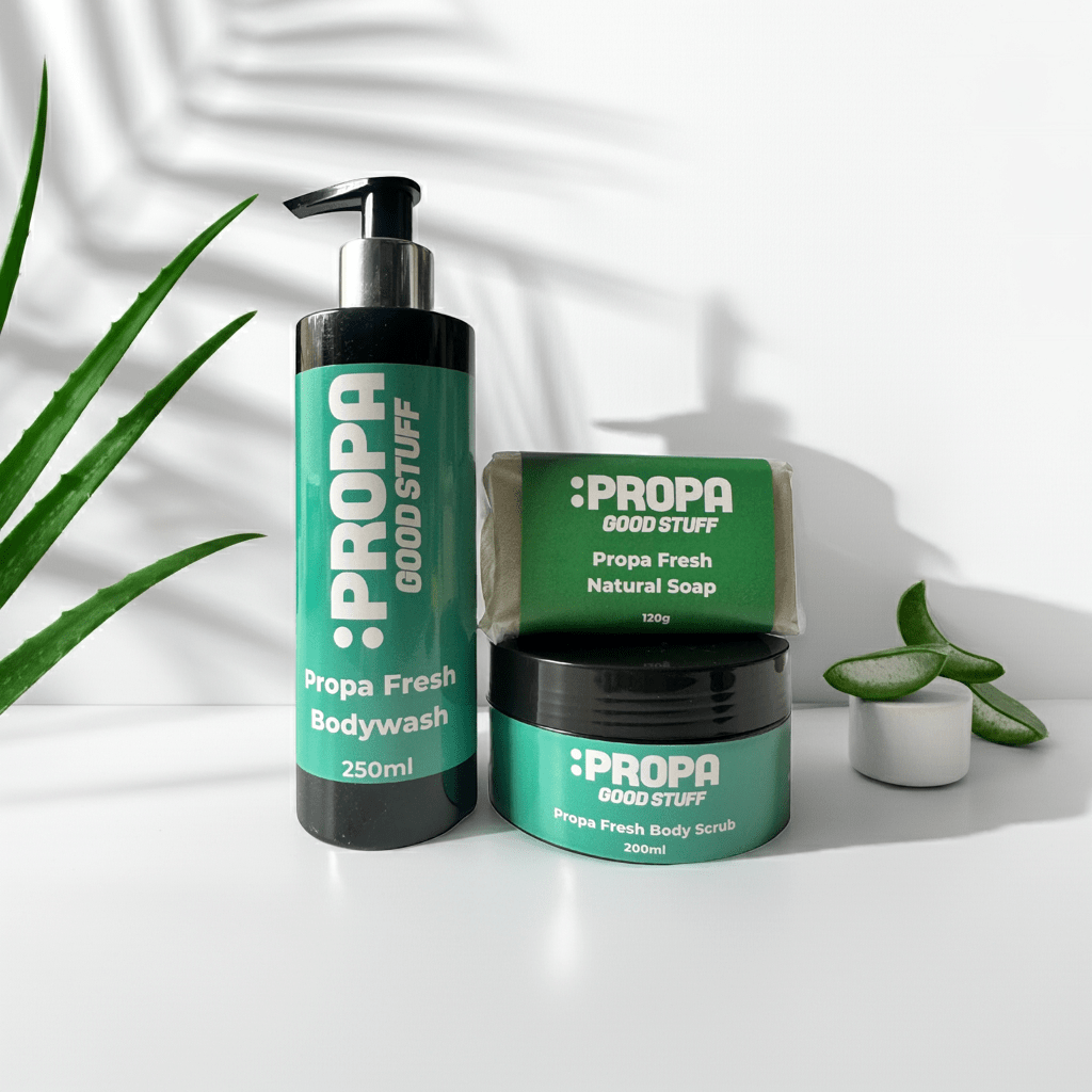 Propa Fresh Shower/Bath Bundle (Amber, Mint, Lemon & Neroli) - Propa Good Stuff