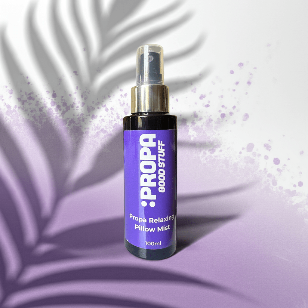 Relaxing Pillow Mist, scented with Lavender, Chamomile, Bergamot and Mandarin - Propa Good Stuff