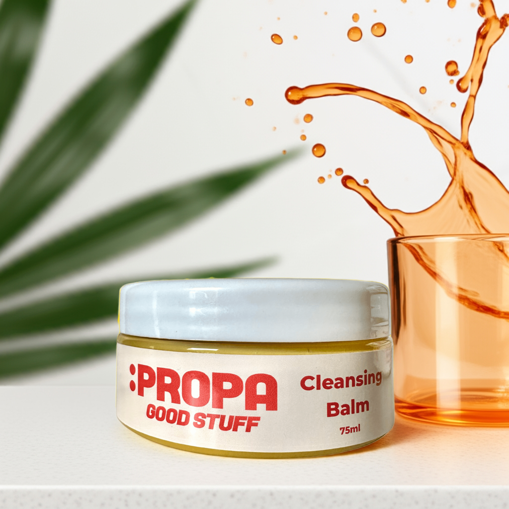 Propa Good Stuff - meltaway double cleansing balm with a luxurious blend of oils, scented with sweet orange, lavender & frankincense